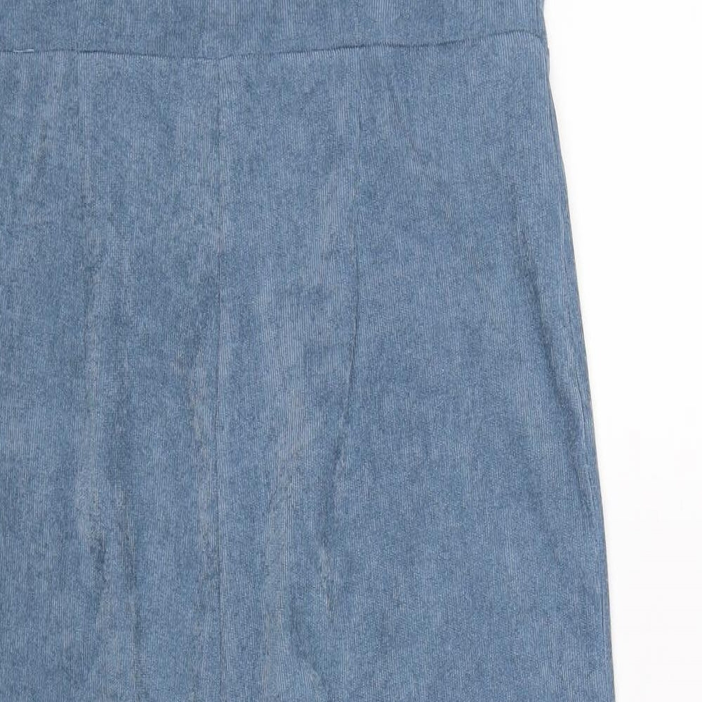 Boohoo Womens Blue   Jumpsuit One-Piece Size 12 L24 in