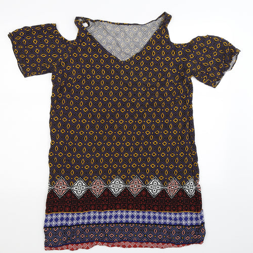 Matalan Womens Multicoloured Geometric  Shift  Size 16