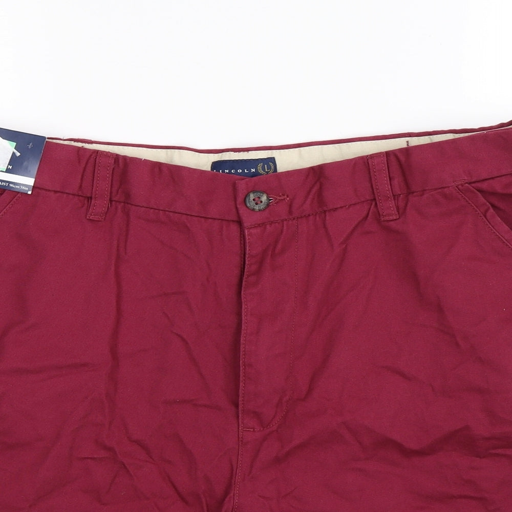 Lincoln Mens Brown   Chino Shorts Size 38