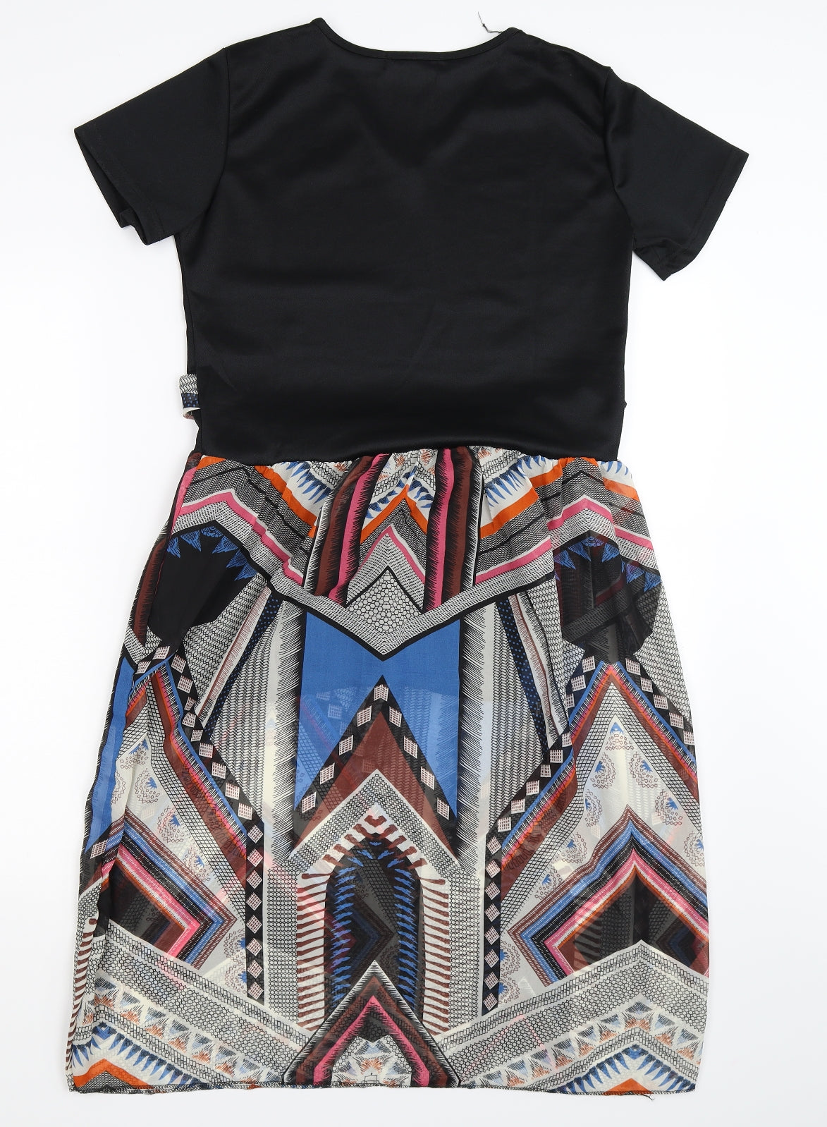 Fazhuofan Womens Multicoloured Geometric  Fit & Flare  Size XL