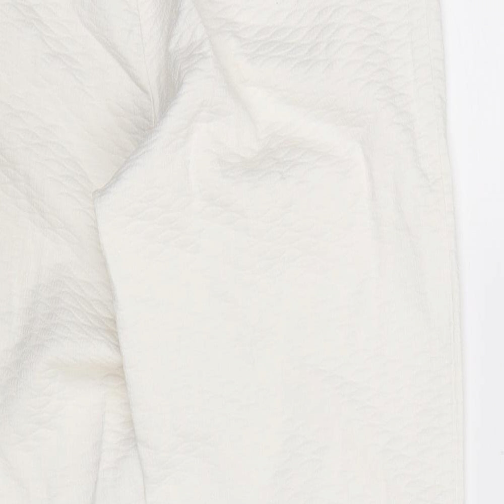 Topshop Womens White   Trousers  Size 8 L26 in