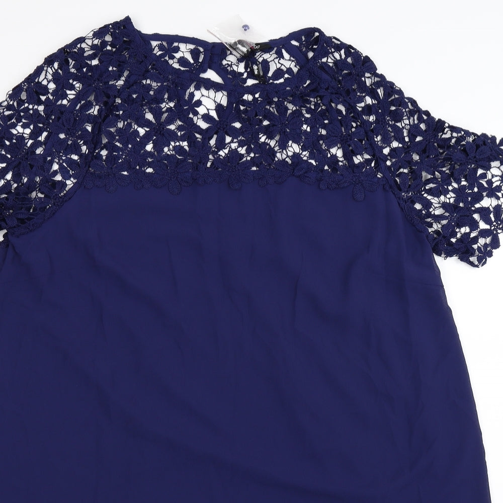 Simply Be Womens Blue   Sheath  Size 18