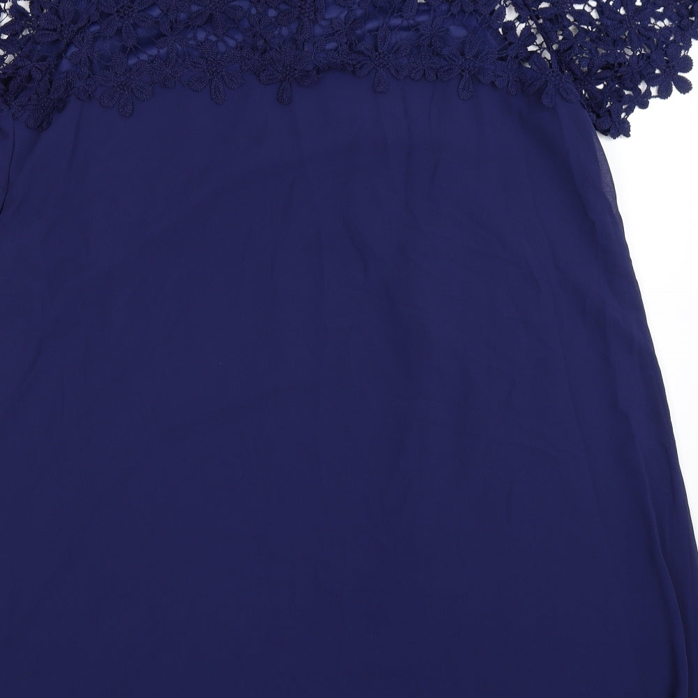 Simply Be Womens Blue   Sheath  Size 18