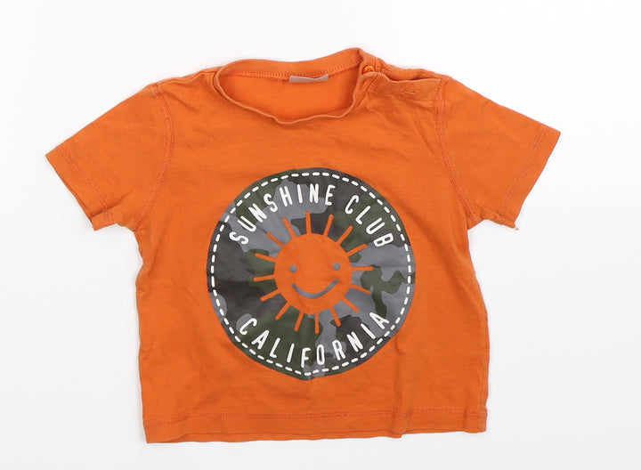 F&F Baby Orange   Pullover T-Shirt Size 12-18 Months