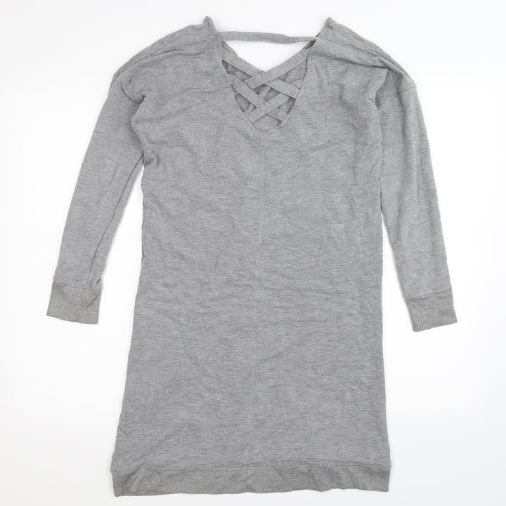 Preworn Womens Grey   T-Shirt Dress  Size S