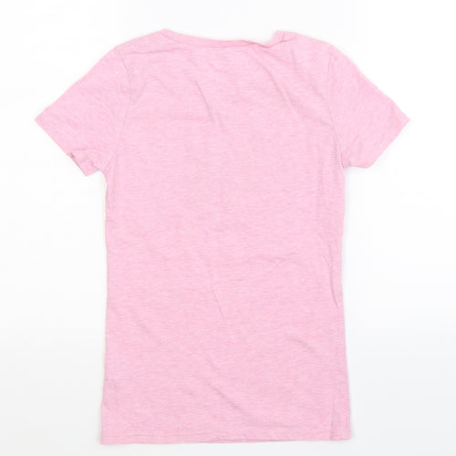 University of Leeds Womens Pink   Basic T-Shirt Size XS
