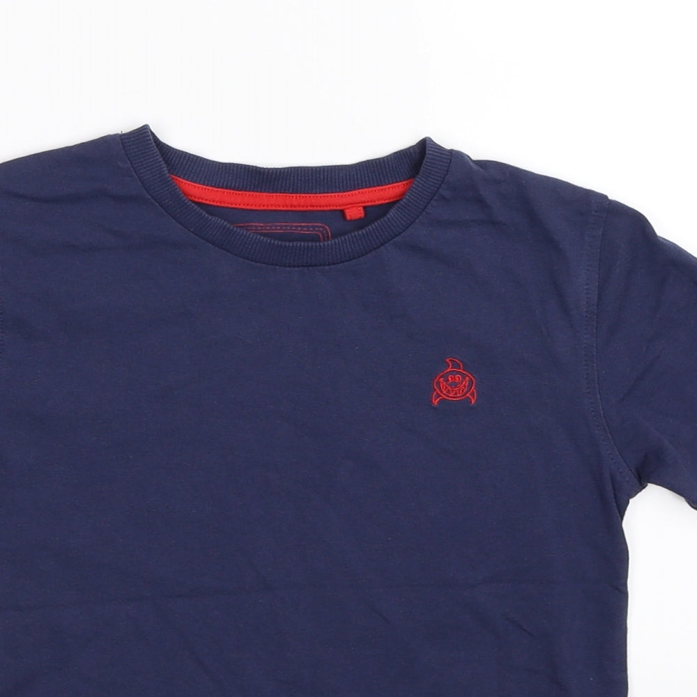 Blue Zoo Boys Blue   Basic T-Shirt Size 5-6 Years