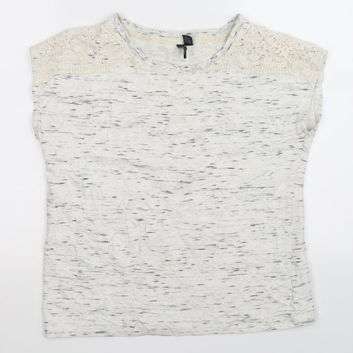 Cynthia Rowley Womens White   Basic T-Shirt Size S