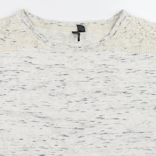 Cynthia Rowley Womens White   Basic T-Shirt Size S