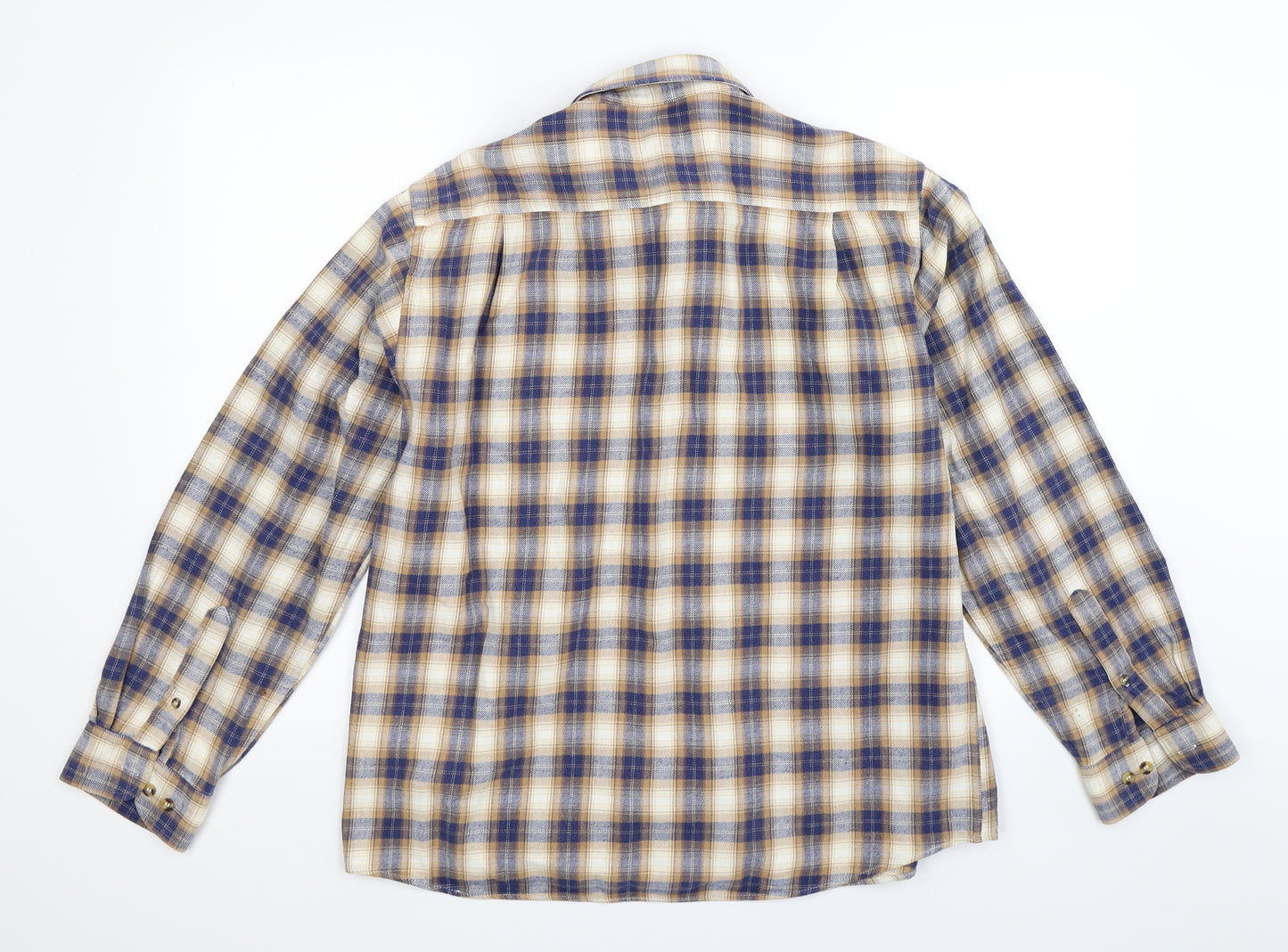 Dunnes Stores Mens Multicoloured Check   Button-Up Size L