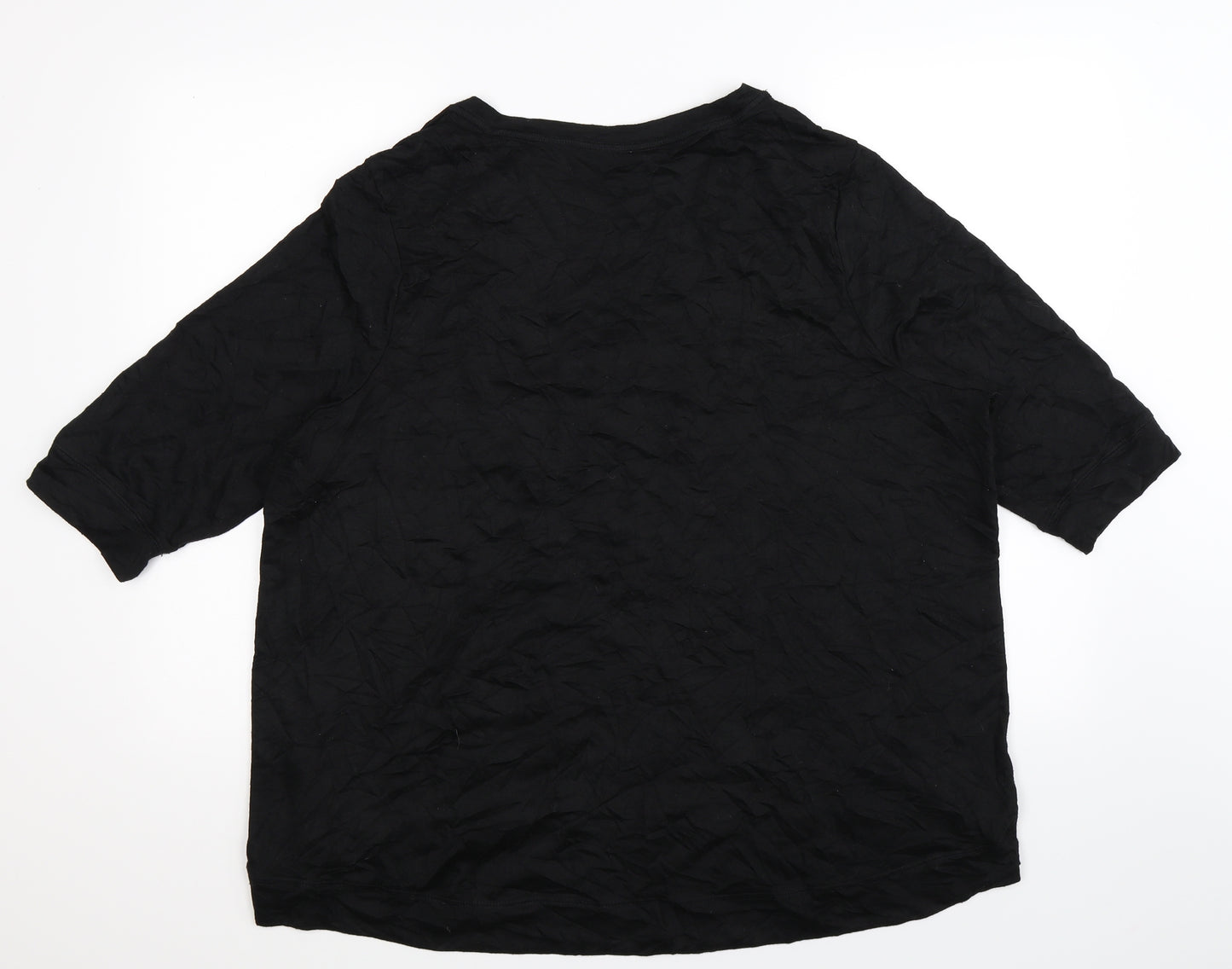 Preworn Womens Black   Pullover Sweatshirt Size 2XL