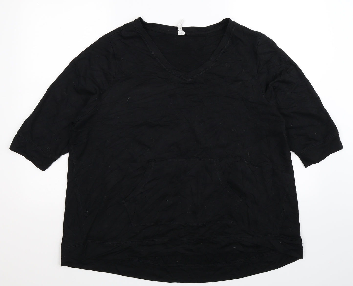 Preworn Womens Black   Pullover Sweatshirt Size 20