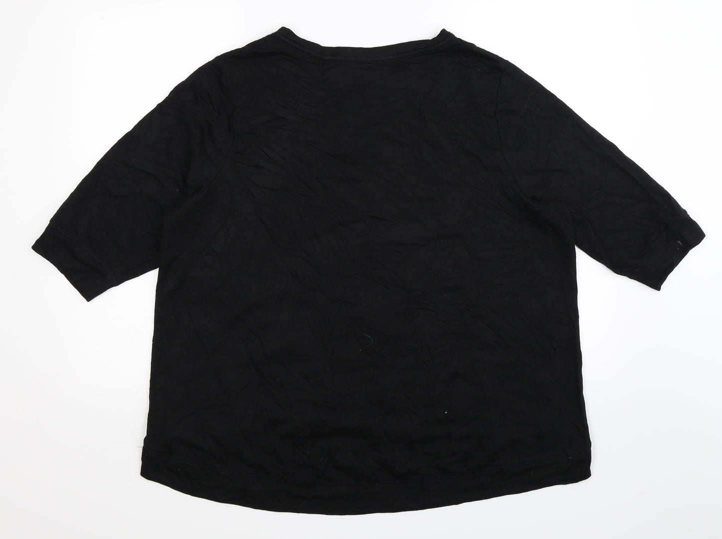 Preworn Womens Black   Pullover Sweatshirt Size 20