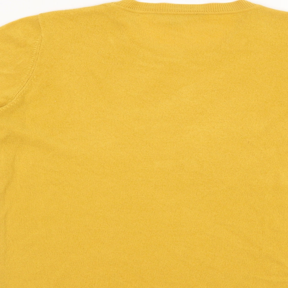 Love knitwear Womens Yellow   Pullover Jumper Size 14