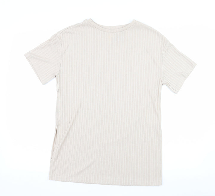 H&M Womens Beige Basic Blouse Size XS