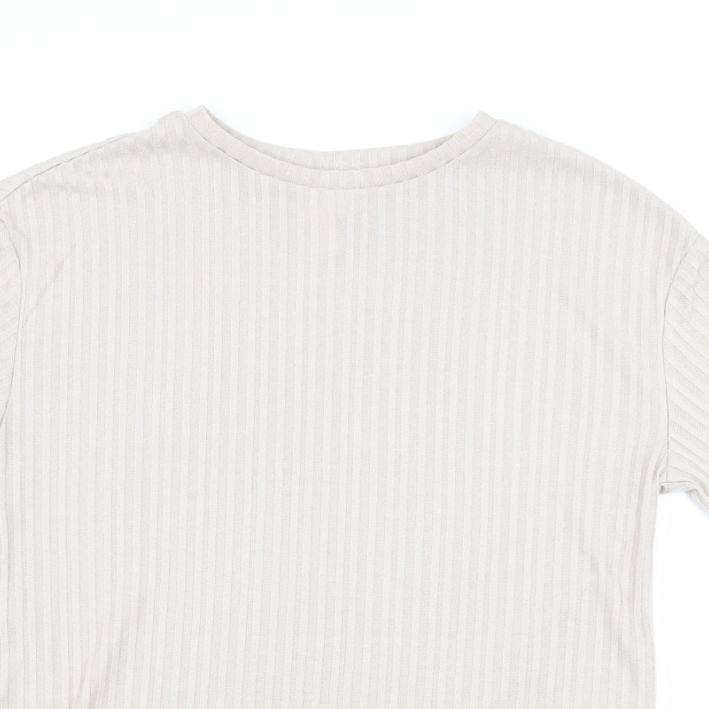 H&M Womens Beige   Basic Blouse Size XS