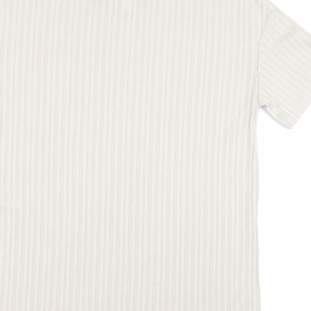 H&M Womens Beige   Basic Blouse Size XS