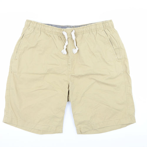 W&B Mens Beige   Chino Shorts Size 38