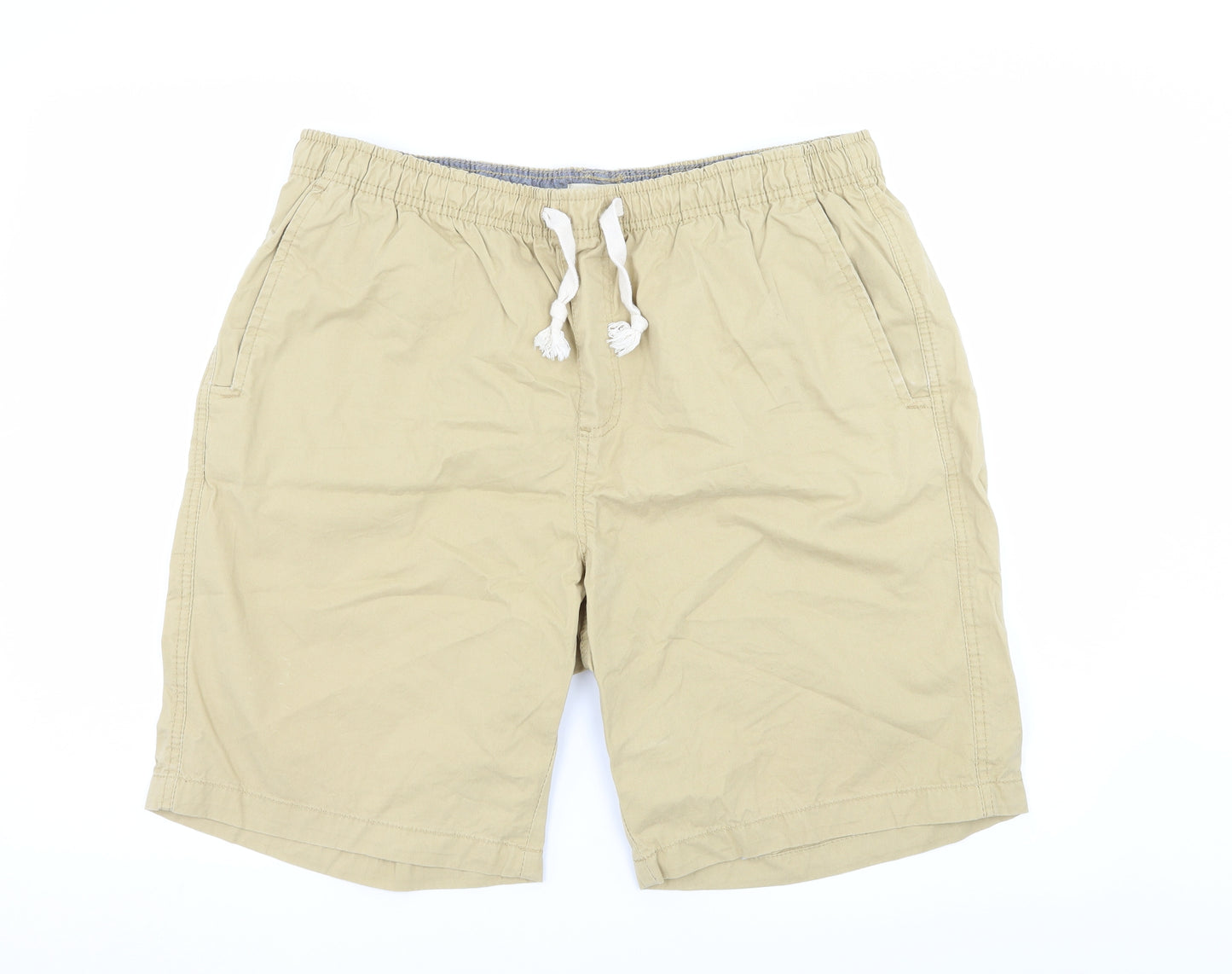 W&B Mens Beige   Chino Shorts Size 38