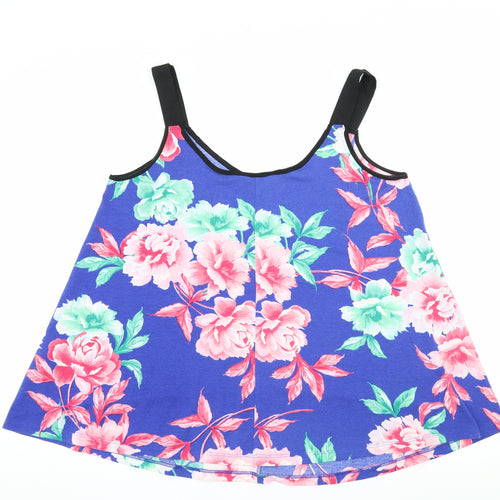 Anthology Womens Blue Floral  Camisole Blouse Size 16