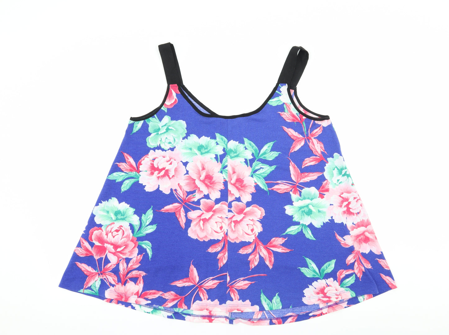 Anthology Womens Blue Floral  Camisole Blouse Size 16