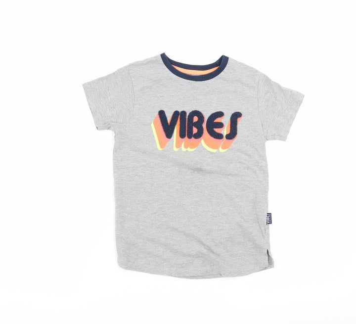 Primark Boys Grey Basic T-Shirt Size 5-6 Years