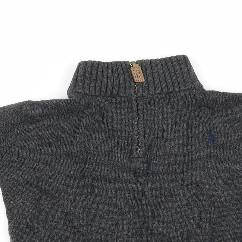 Ralph Lauren Boys Grey   Pullover Jumper Size 6 Years
