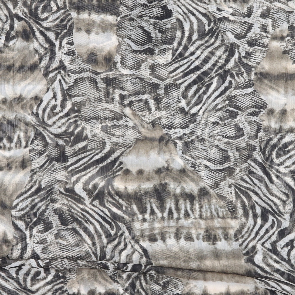 Marina Kaneva Womens Beige Animal Print  Kimono T-Shirt Size 20