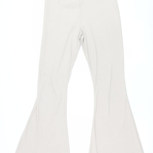 PRETTYLITTLETHING Womens Beige   Trousers  Size 12 L30 in