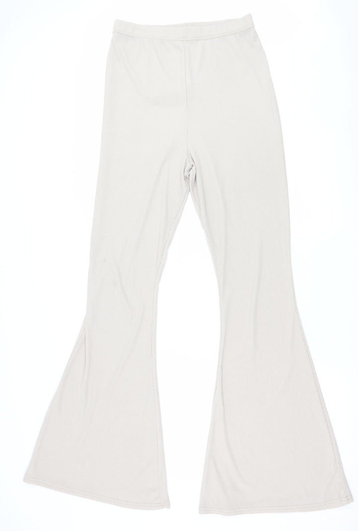 PRETTYLITTLETHING Womens Beige Trousers Size 12 L30 in
