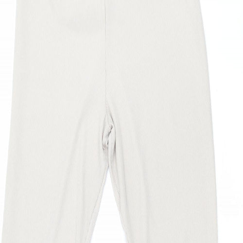 PRETTYLITTLETHING Womens Beige   Trousers  Size 12 L30 in