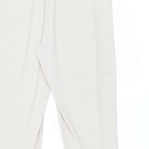 PRETTYLITTLETHING Womens Beige   Trousers  Size 12 L30 in