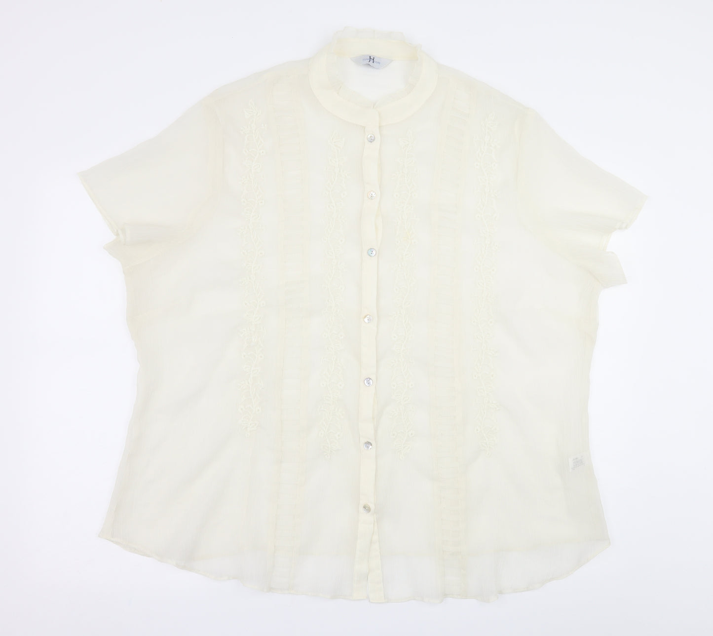 Joanna Hope Womens White   Basic Blouse Size 26