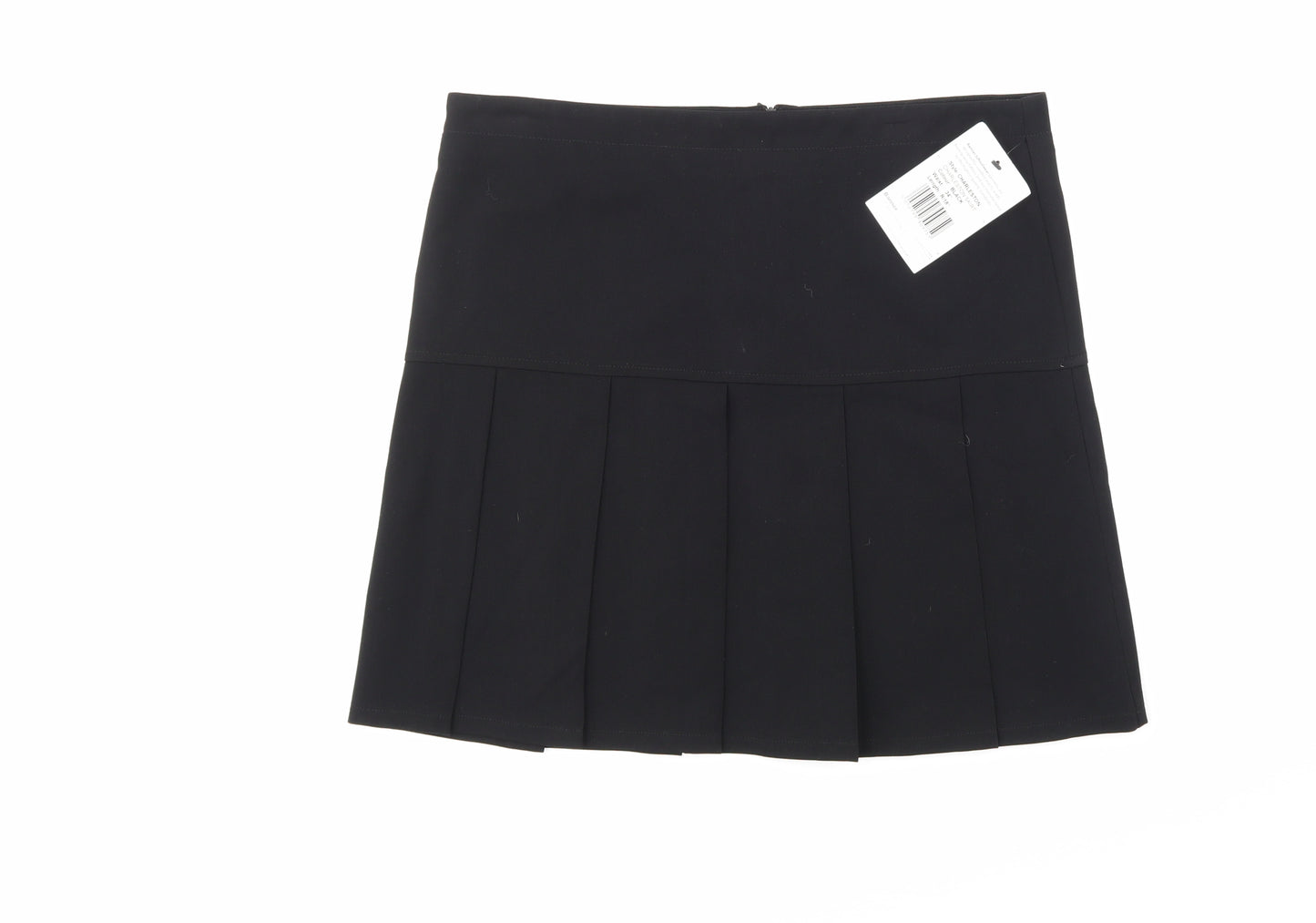 Banner Womens Black   Pleated Skirt Size 34 in