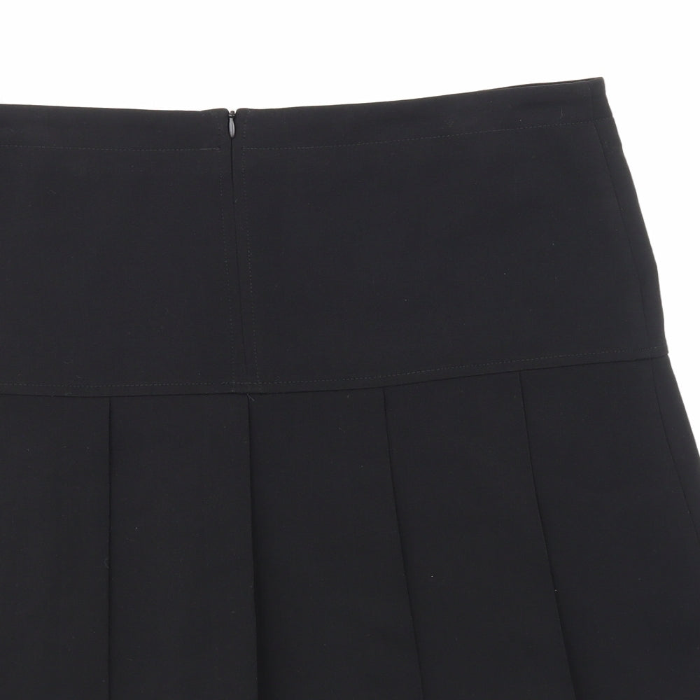 Banner Womens Black   Pleated Skirt Size 34 in