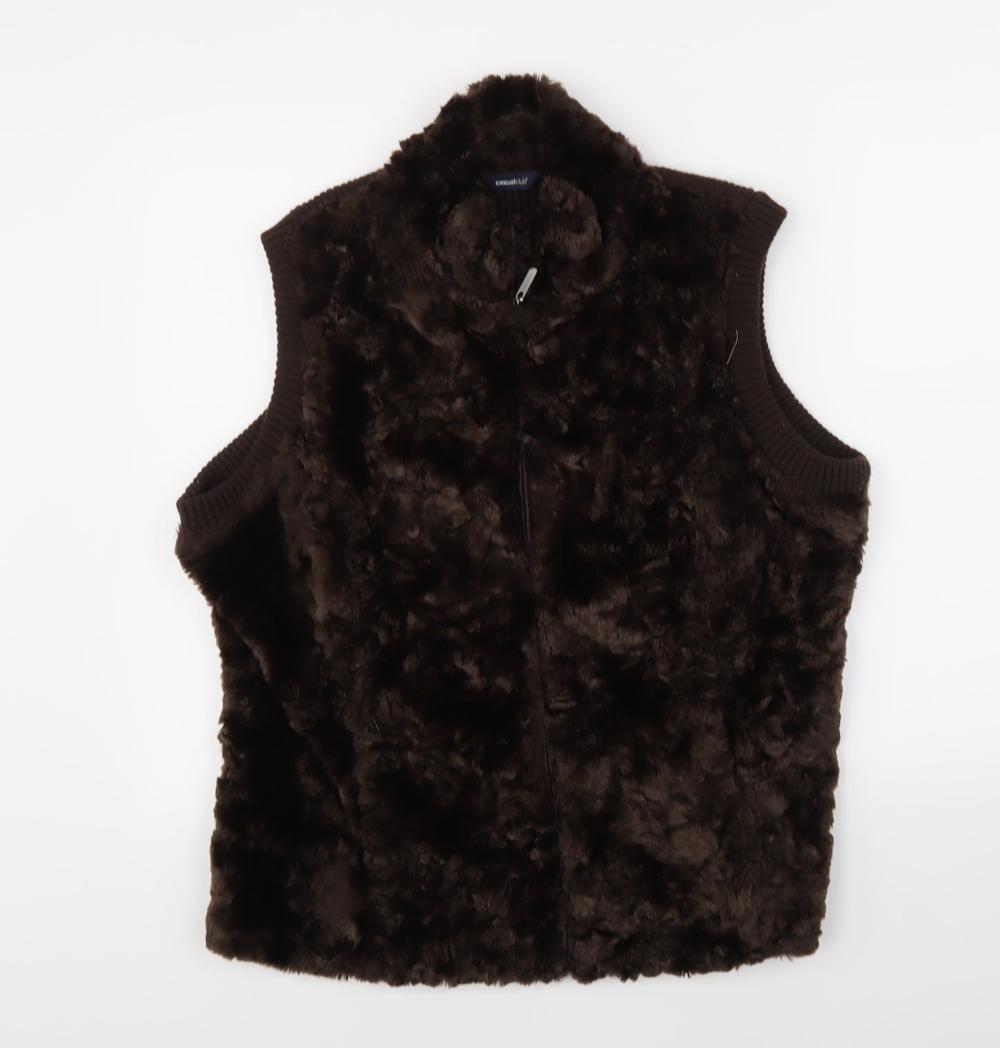 Casual Club Womens Brown   Windbreaker Waistcoat Size 22