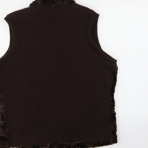 Casual Club Womens Brown   Windbreaker Waistcoat Size 22