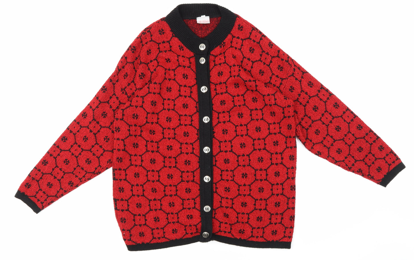 St Clair Womens Multicoloured Floral  Cardigan Jumper Size M