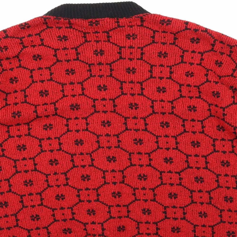 St Clair Womens Multicoloured Floral  Cardigan Jumper Size M