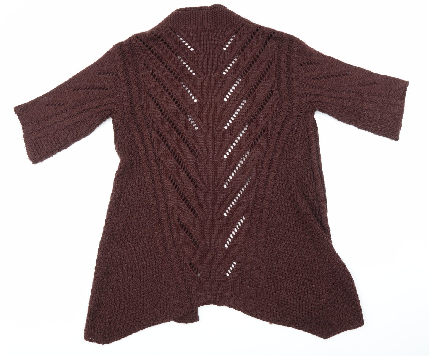 Bohemian Womens Brown Argyle/Diamond  Cardigan Jumper