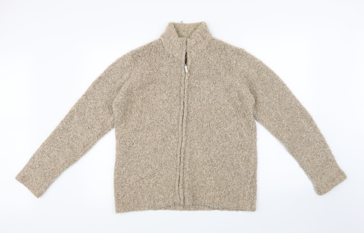 EWM Womens Beige   Cardigan Jumper Size M