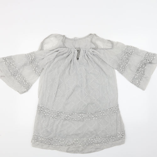 Preworn Womens Grey   Tunic Blouse