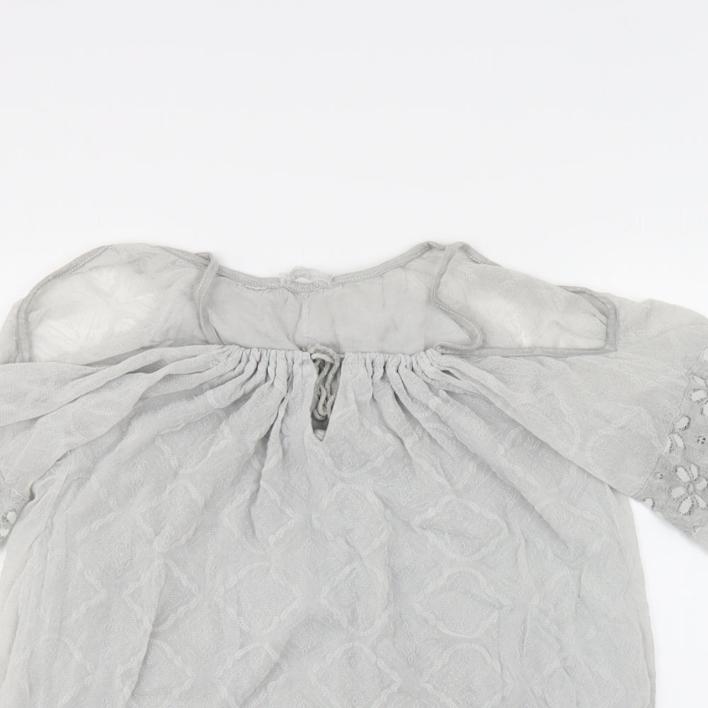 Preworn Womens Grey   Tunic Blouse