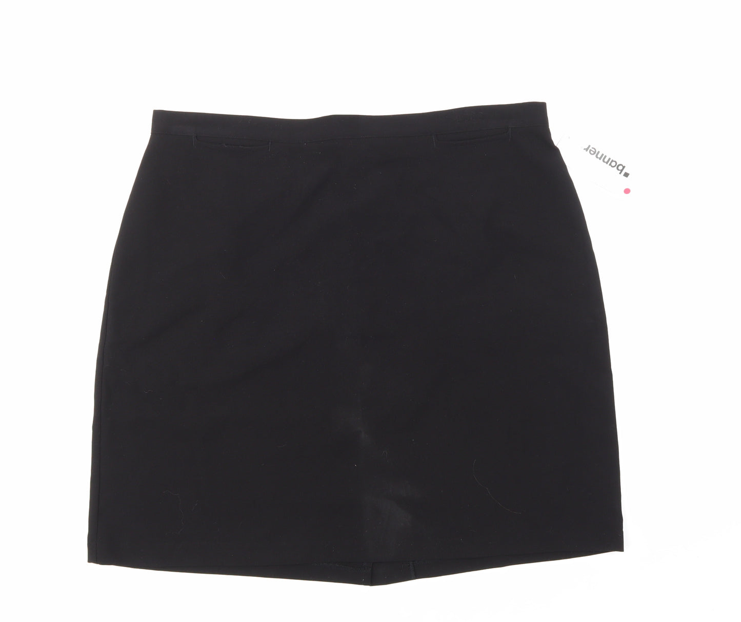 Banner Womens Black   A-Line Skirt Size 34 in