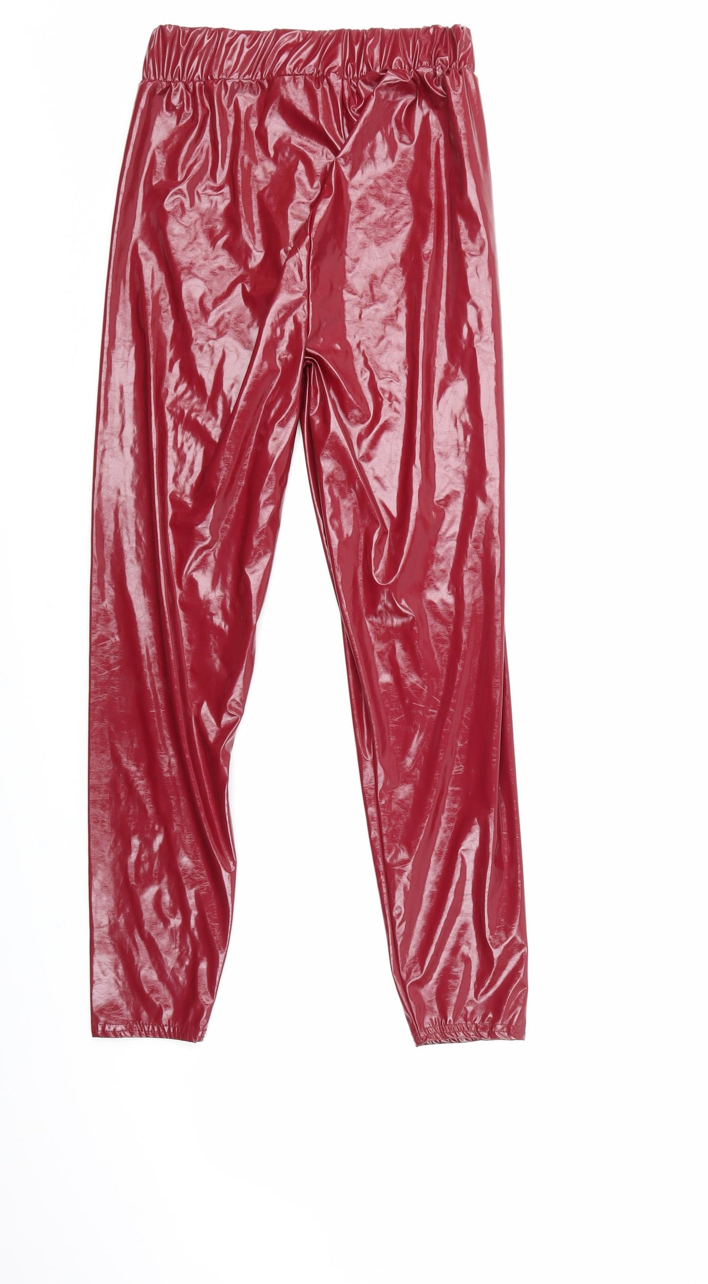 Boohoo Womens Red   Trousers  Size 14 L26 in