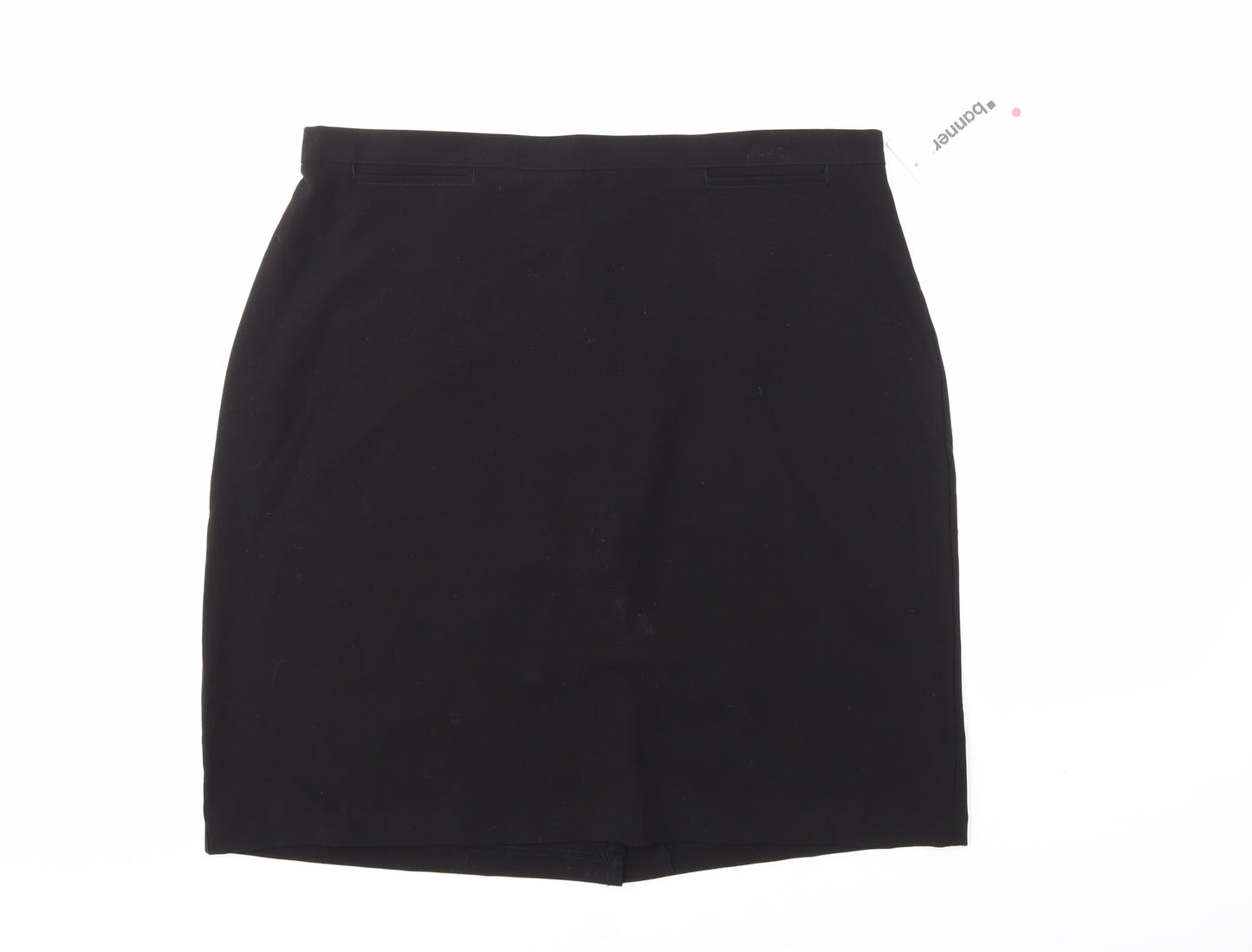 Banner Womens Black   A-Line Skirt Size 34 in
