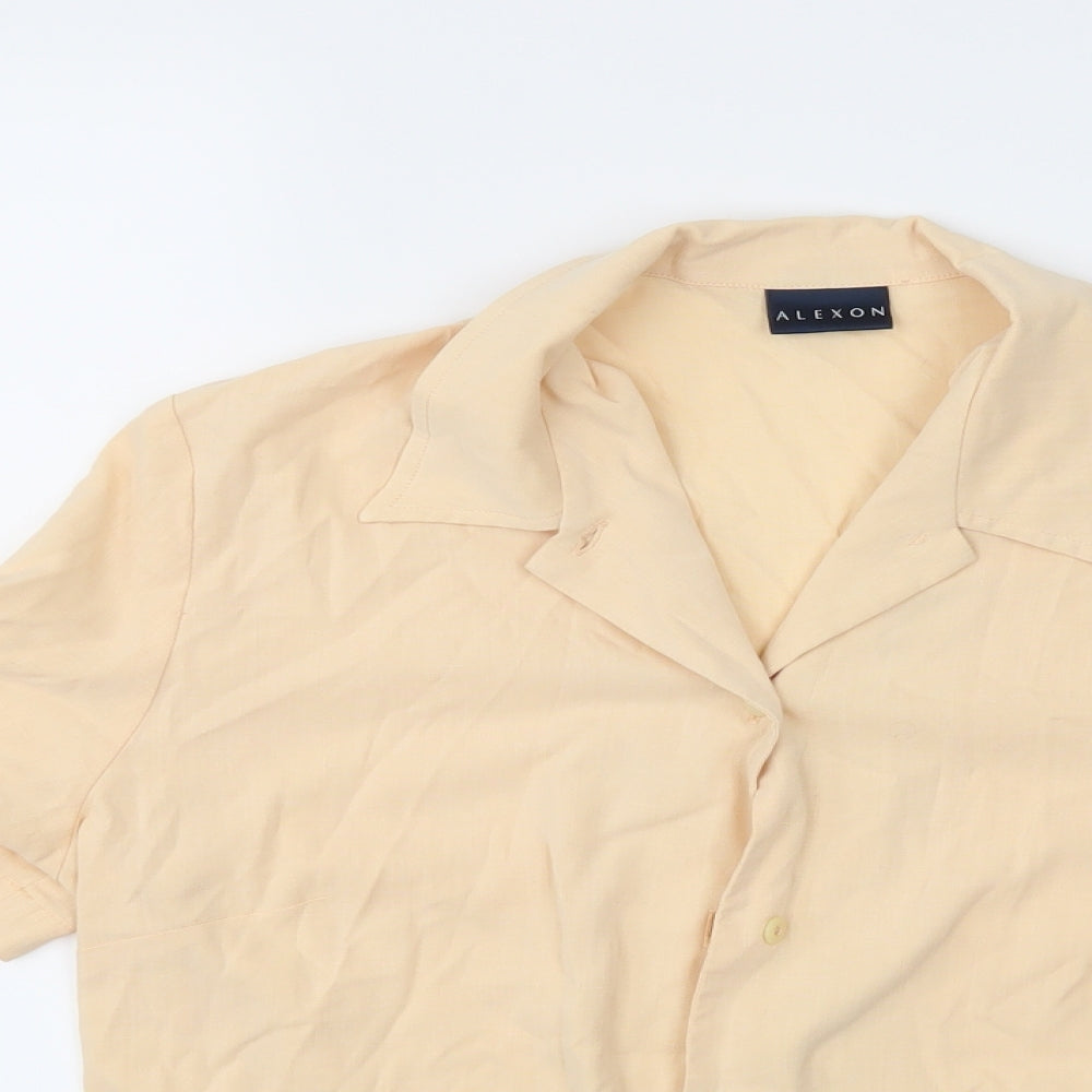 Alexon Womens Beige   Basic Button-Up Size 14