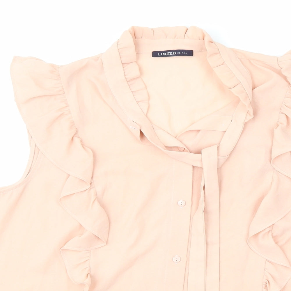 M&S Womens Pink   Basic Blouse Size 14