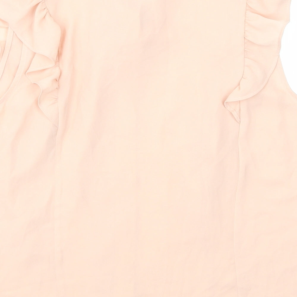 M&S Womens Pink   Basic Blouse Size 14