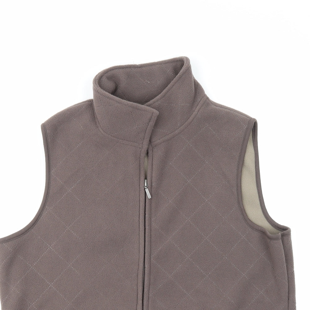 Bm Casual Womens Brown   Quilted Waistcoat Size M